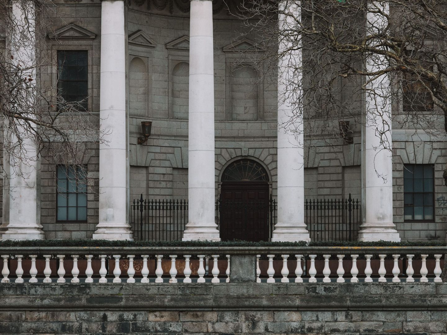 Columns of a courthouse