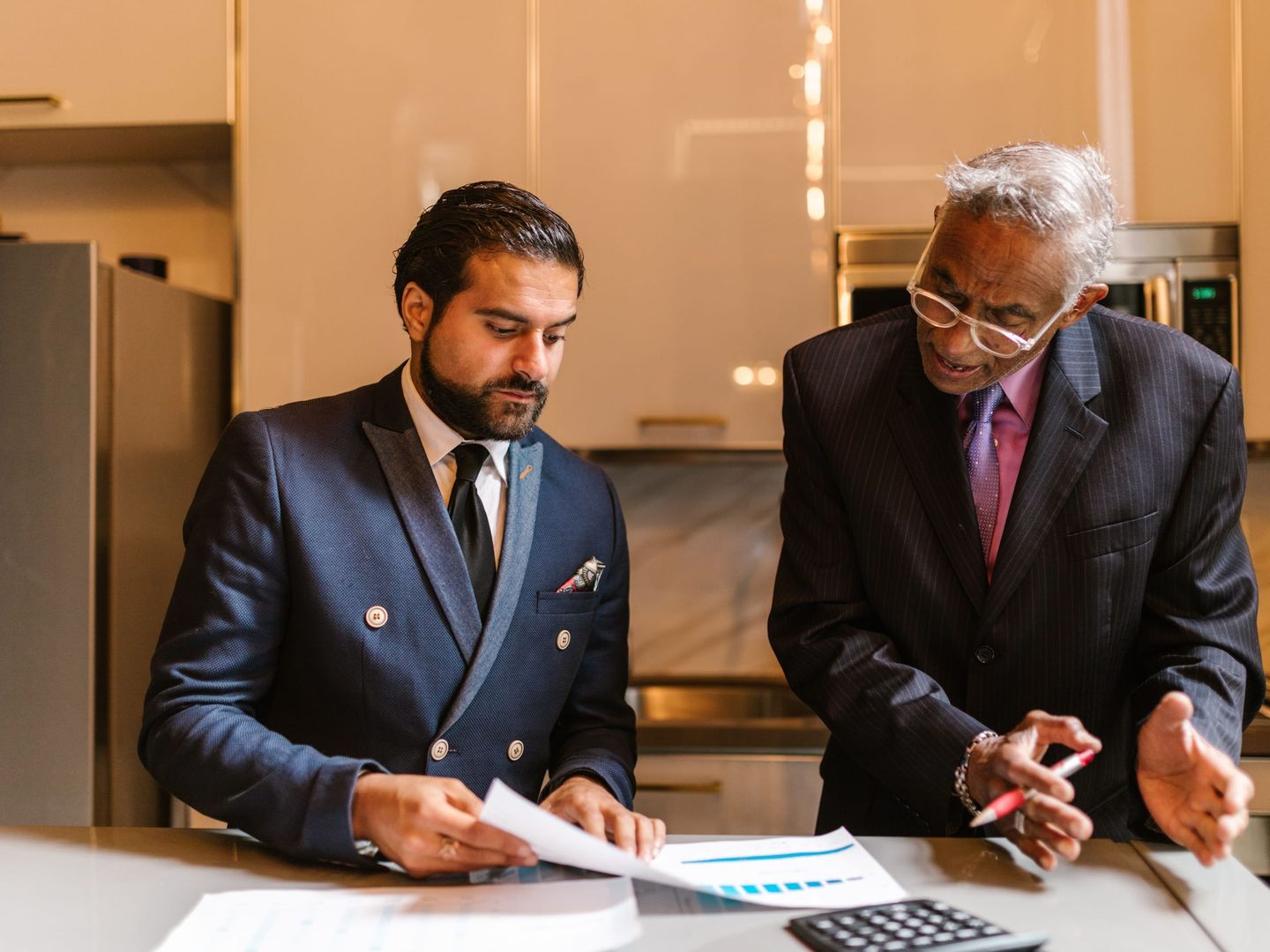 A senior executive advising a founder